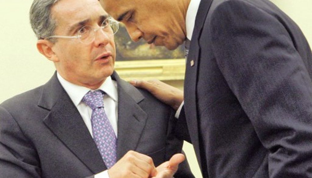Obama y Alvaro uribe