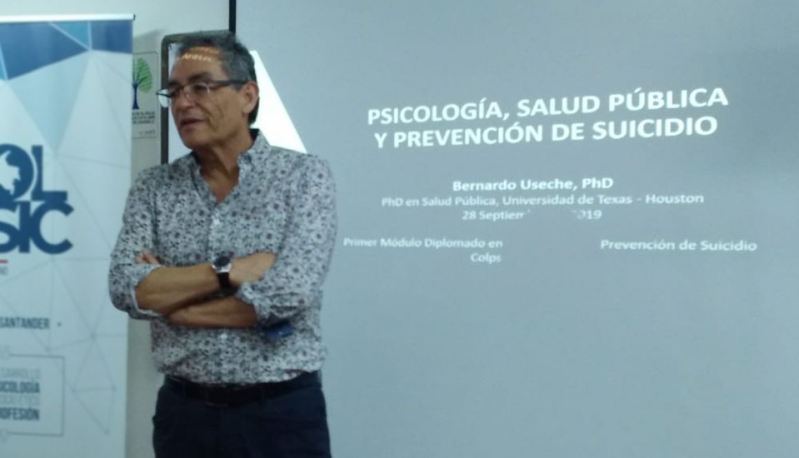 Doctor Bernardo useche, taller sobre prevención del suicidio